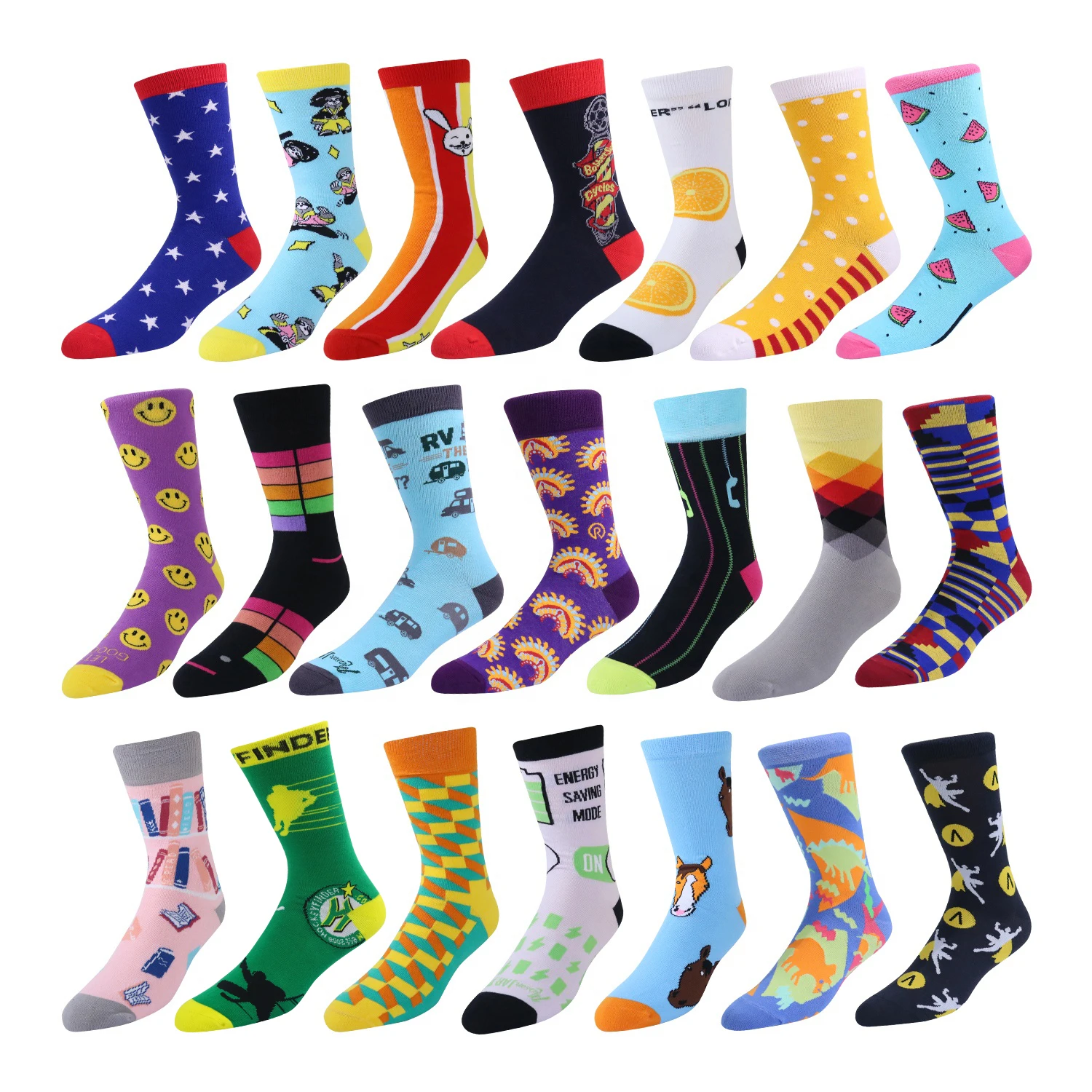 Wholesale Custom Logo Crew Cotton Men Socks Personalized Customised ...