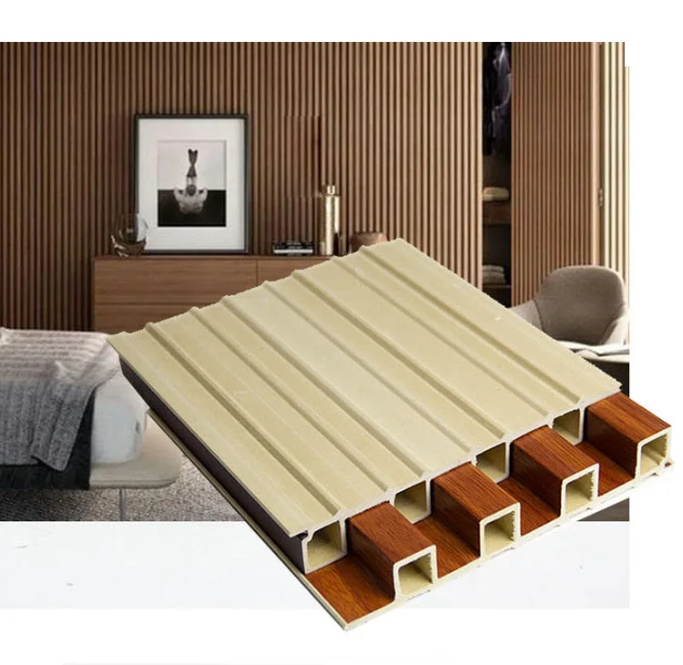 Easily Installed New Design Wooden Grain Waterproof  WPC Wall Panels Designs For Interior Wall Decoration