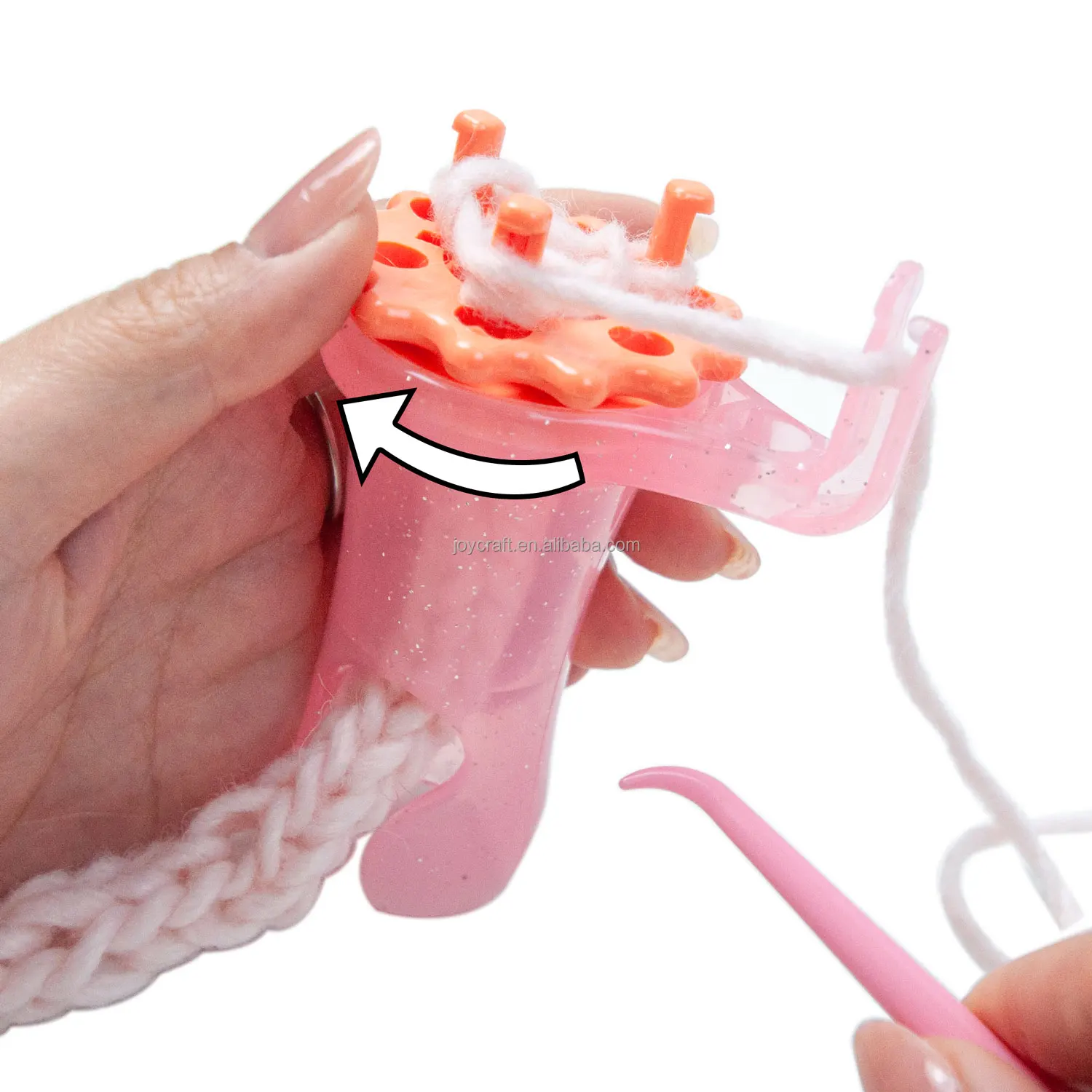 Wonder Knitting Wonder Knitter Pink Hand Tricotine Knitting Machine ABS Plastic ...