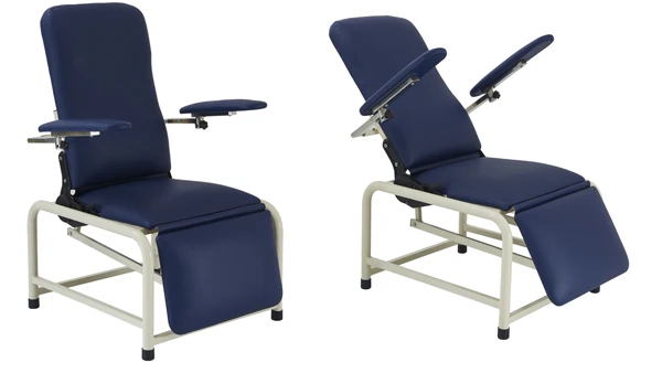 Manual  Blood Collecting Chair Medical Detachable Manual Phlebotomy Blood Donor Couch With Adjustable Armrest for