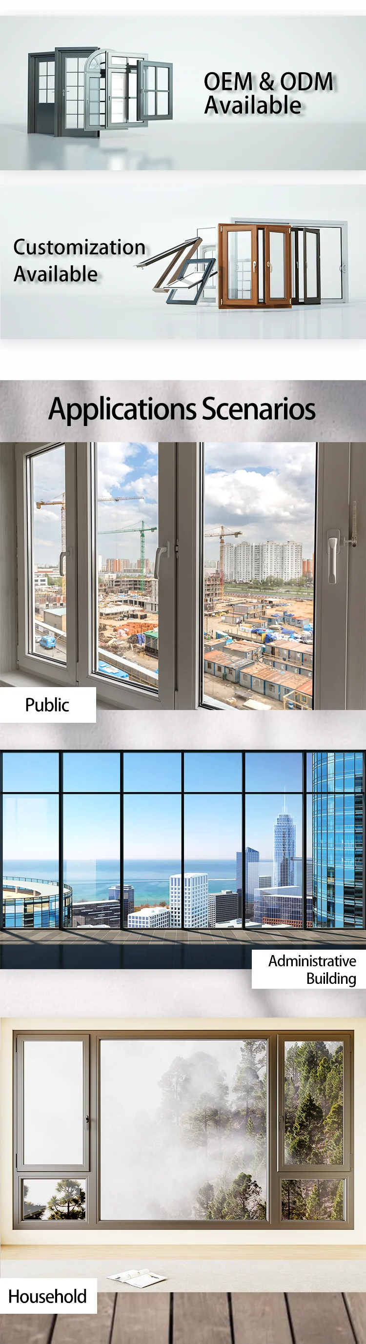 现代最新设计房屋室内三轨推拉窗铝玻璃推拉窗双层玻璃推拉窗