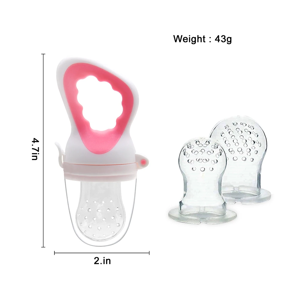 High Quality Food Grade Dishwasher Safe Silicone Baby Pacifier For Fruit Feeding Bpa Free Eco