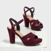 Wine Red Suede