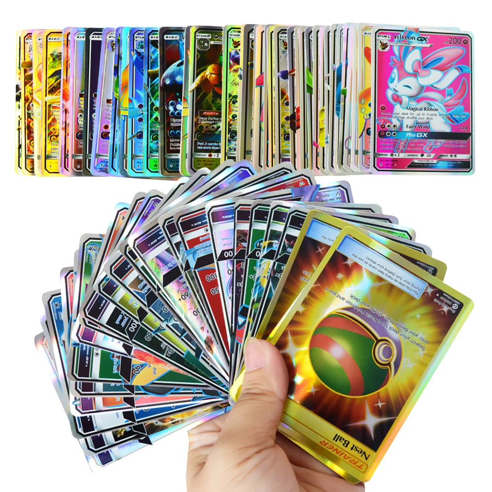 新しいポケモンGXカード用ポケモンカードゲーム120枚TCGカードセット超