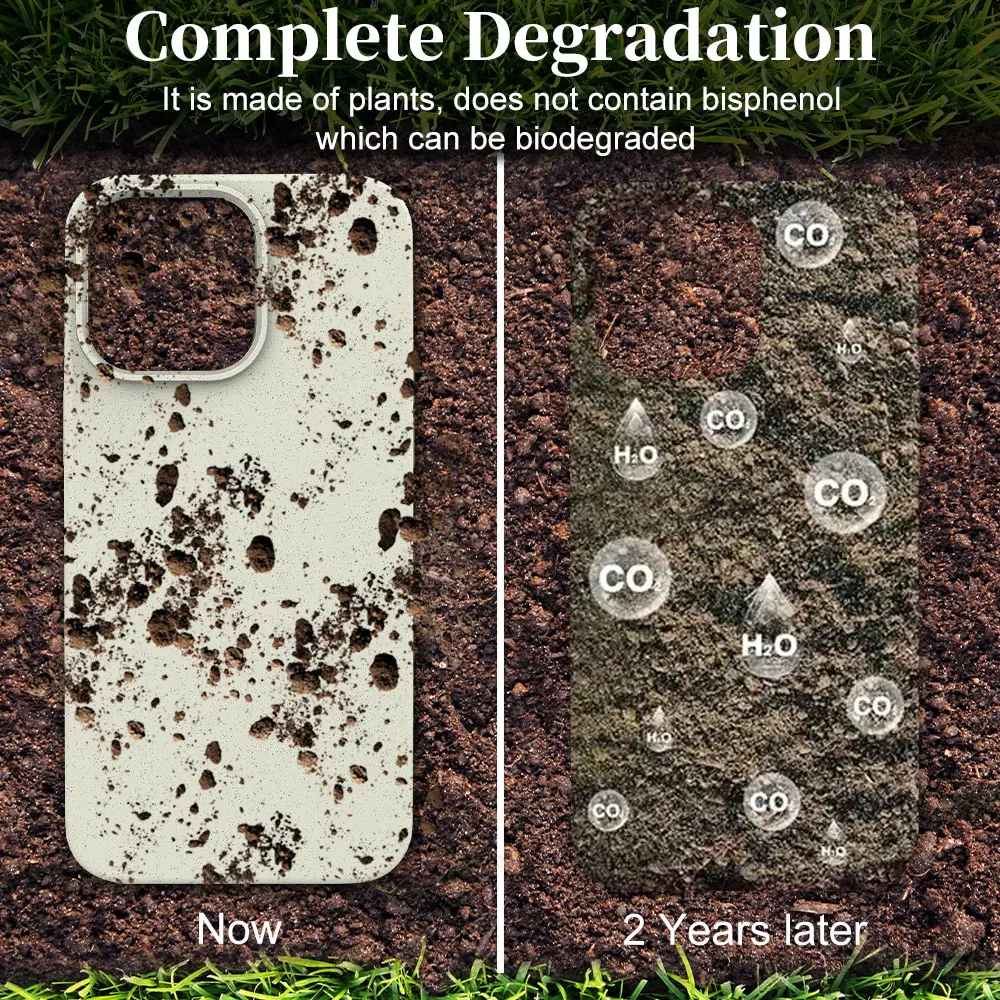 TENCHEN Custom Eco Friendly Phone case for samsung S21 S22 S23 S24 Plus ultra Biodegradable Phone case