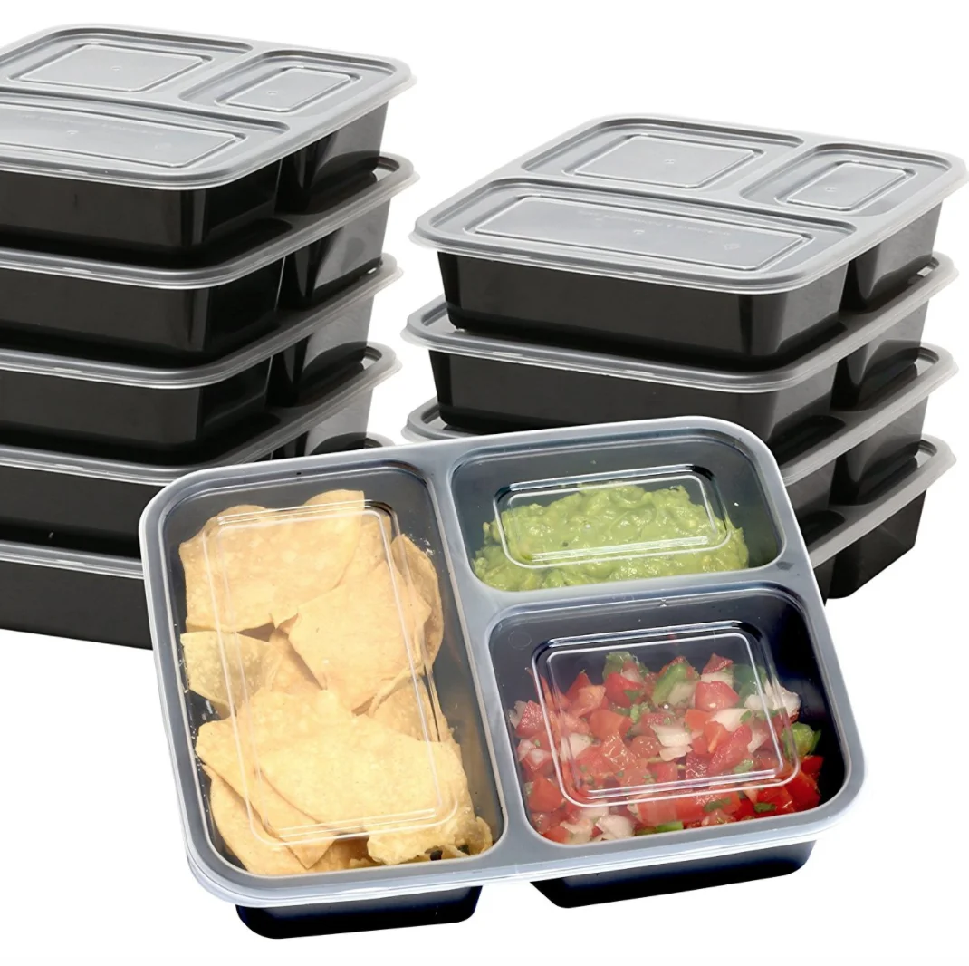 150 pack bento lunch box disposable bpa-free food packaging meal