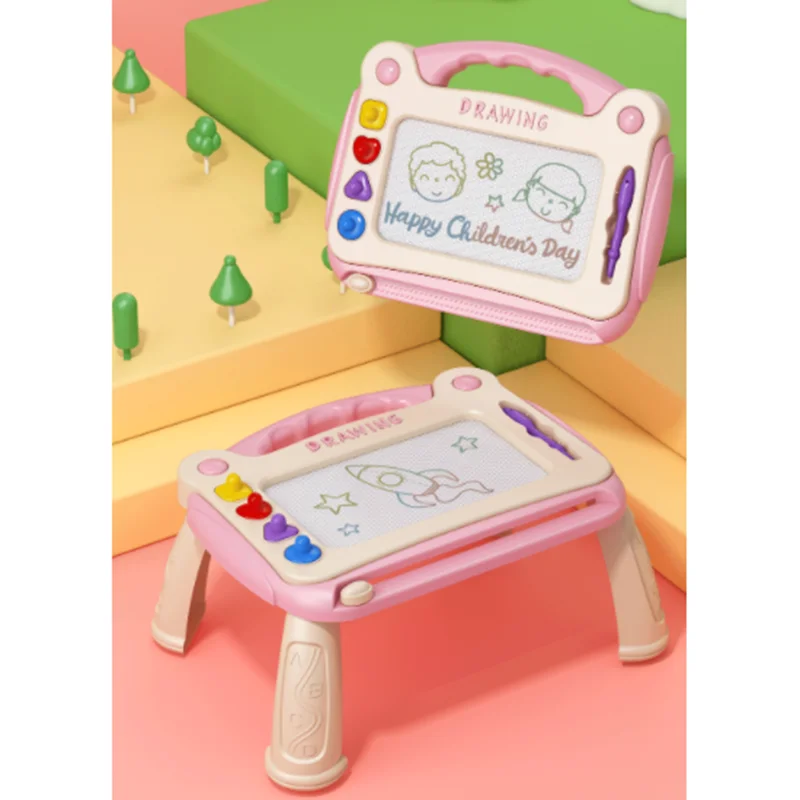 Portable Erasable Drawing Colorful Magic Home Magnetic Educational Gifts Painting Learning Pads Drawing Board for Kids Toys