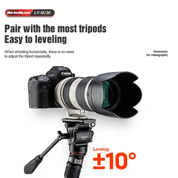 Fotopro 360 Degree Adjustable Rotating Base Tripod Leveling Adjustment Base Camera Mini Portable Camera Tripod Leveling Base detail image