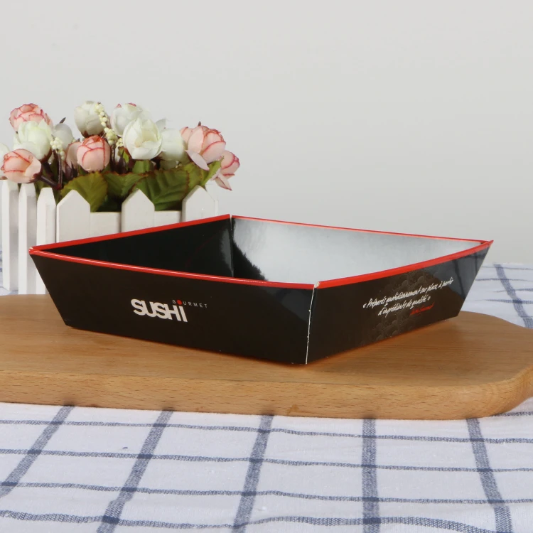 Custom Takeaway Packaging Sushi Tray Disposable Sushi Box