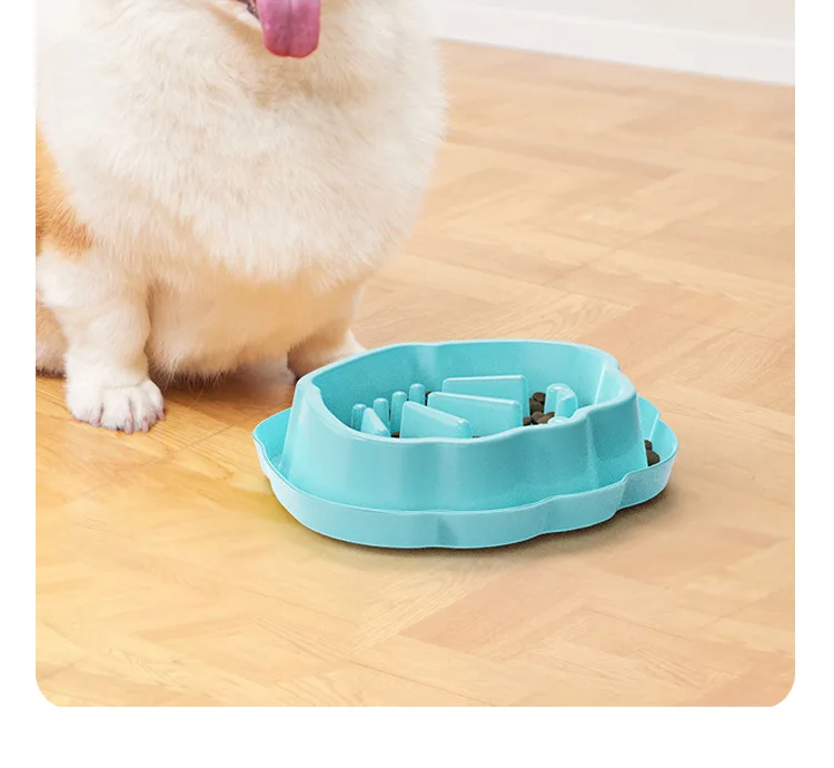 New Anti-Choking Anti-Overflow Anti-Slip PP Silicone Dog Bowl Slow Food Bowl Shell for Dogs and Cats Pet Supplies & Feeders supplier