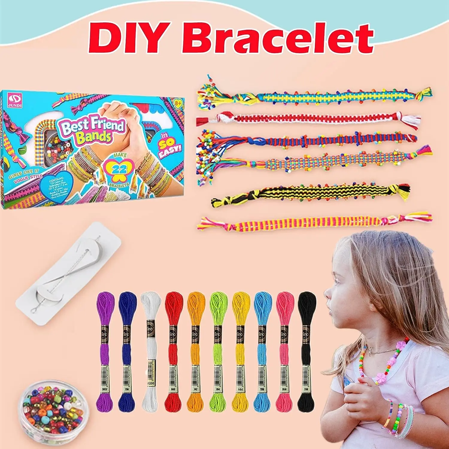Friendship Bracelet Making Kit Toys Diy Jewelry Making Set Toy For Kids Crafts Buy Friendship