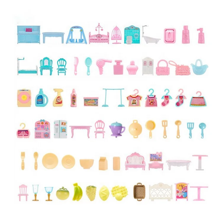 Samtoy роскошный DIY розовый домик для ролевых игр мебель игрушки принцесса замок Вилла игрушка большой кукольный дом для девочек Подарки