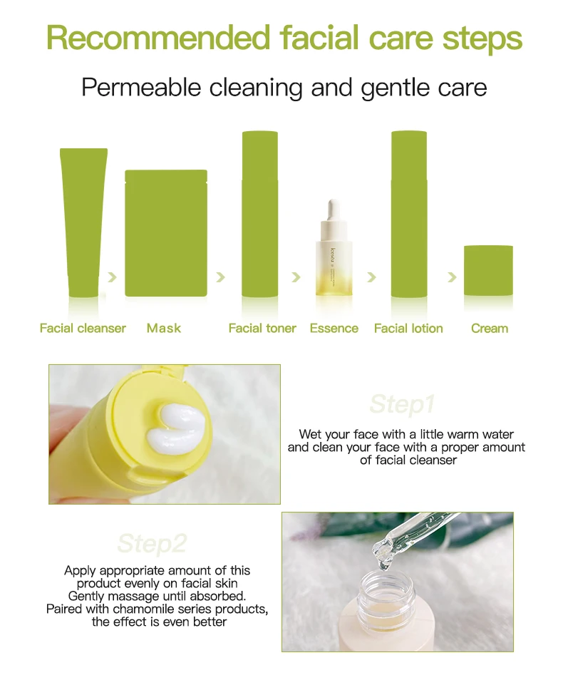 Icesea Gentle Roman Chamomile Herbal Hypoallergenic Face Serum for Sensitive Skin Moisturizing Strengthening Barrier(pic9)