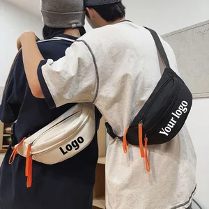 Custom Logo High Quality Nylon Men Women Unisex Chest Bag Waterproof Crossbody Phone Storage Pack Sports Shoulder Waist Bag