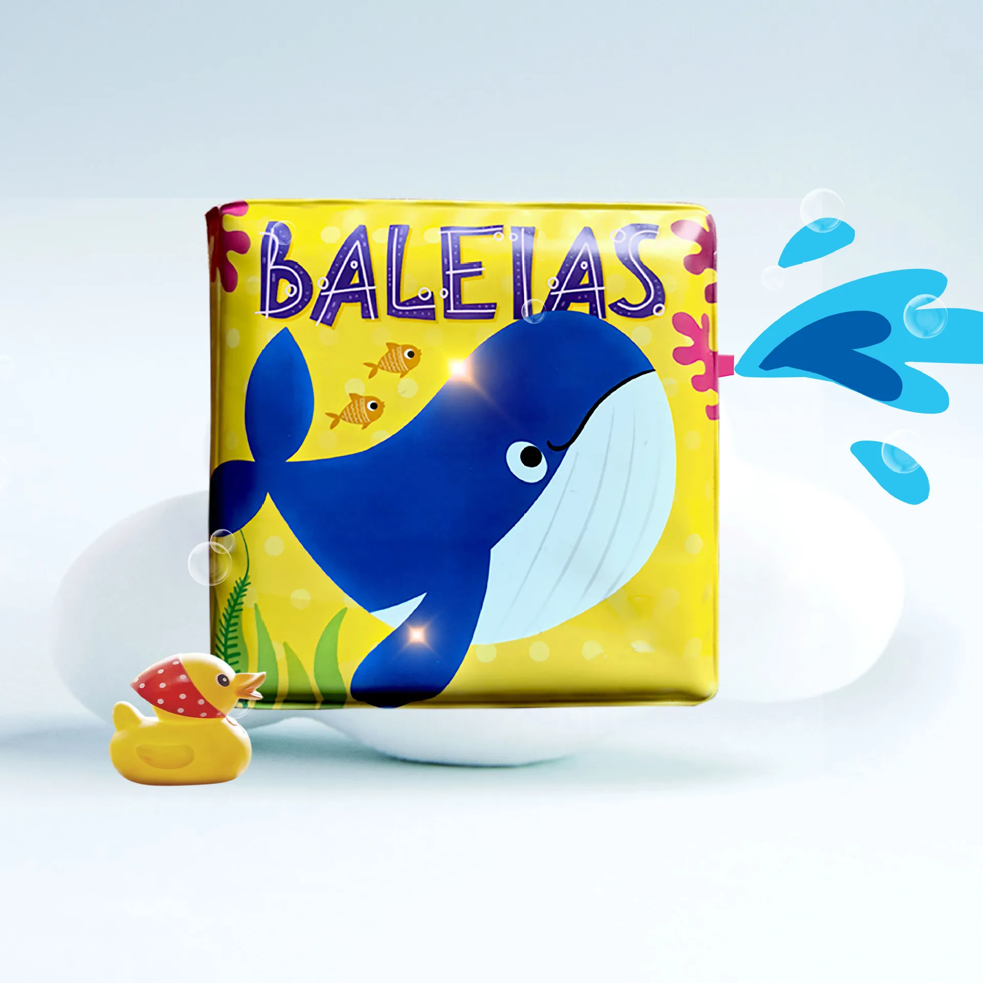 Customized Color Design Animal Shape Waterproof Color Changing in Water Magic Bath Book for Babies and Toddlers