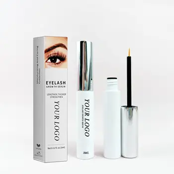 Allergy-free wholesale lash serum and mascara private label Eyelash Enhancing Serum 100% Organic liquid eye brow growth serum