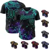 Black Purple Aqua Green