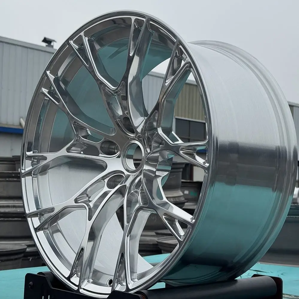 Factory 19 20 21 22 23 24 26 Inch 6061-T6 Alloy Car Wheels Custom Polished 5x112 Forged Racing Car