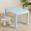 Blue table and blue rabbit chair with anti-slip pads