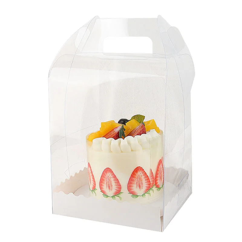 Cake Takeaway Boxes for Packaging Transparent Cup Plastic Custom Disposable Bakery Food Grade Small 5 Inch XINDA Packaging Clear