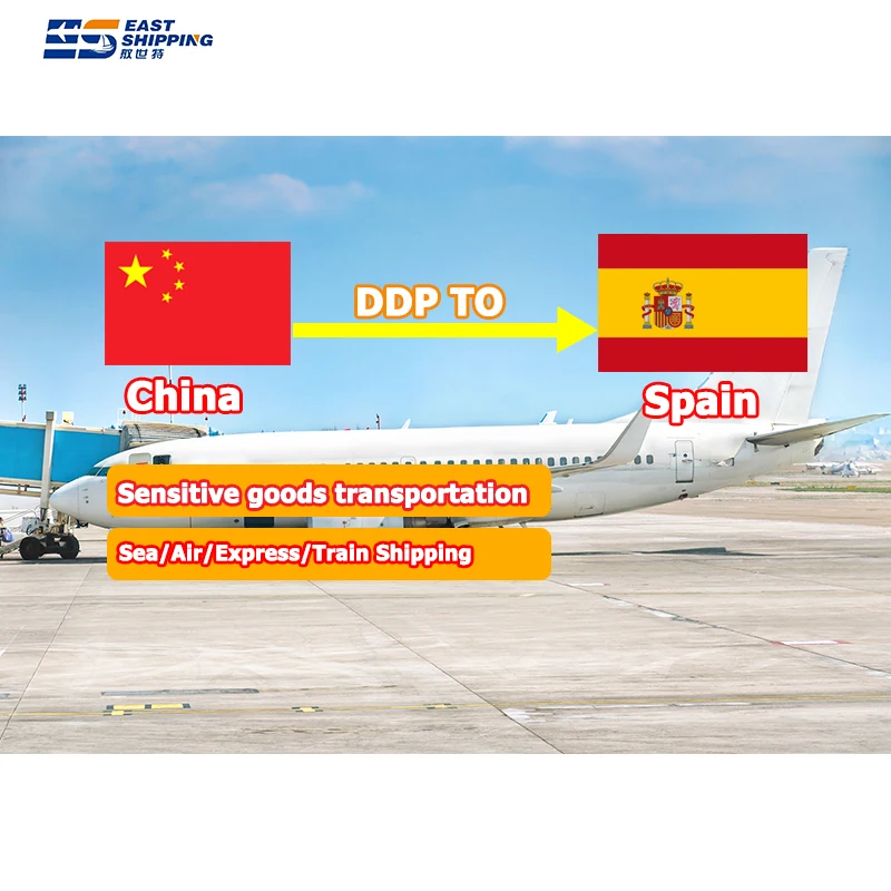 East DDP Shipping To Spain Freight Forwarder Shipping Agent Air Freight Door To Door From China Shipping To Spain