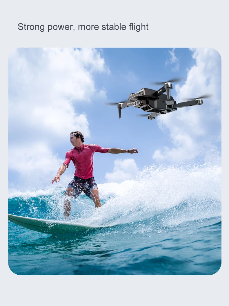 Горячее предложение K99 Max Дрон 2,4 ГГц Wi-Fi 4K HD аэрофотосъемка Дрон трехкомпонентный каталитический обходом препятствий складной Квадрокоптер VS E88/S70