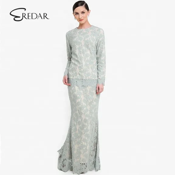 Lace baju kurung moden Clearance