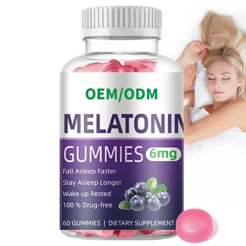Best Selling Products 2023 OEM Private Label Sleep Gummies Support For Fall Asleep Faster And Sleep Longer Melatonin Gummies