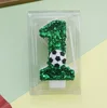 Candela numero 1 a forma di pallone da calcio