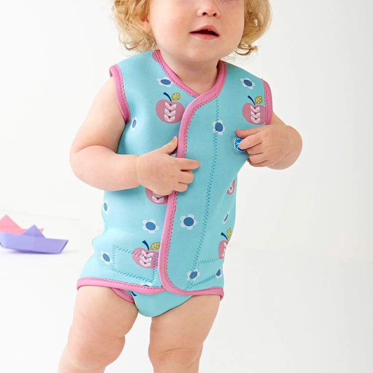 Chinese Factory Custom Kids Swimming Keep Warm Neoprene Printed Baby