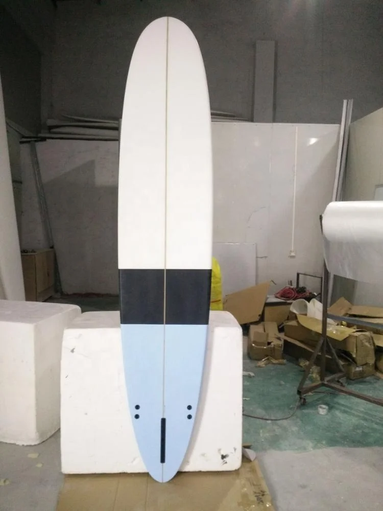 8'0 Epoxy Funboard Surfboards - High Quality Pink Resin Tint