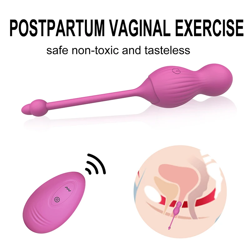 Sextoys New Kegelexercisedevice Post Partum Kit Egg Vibrator Sex Toy Women Remote Controlled Usb Charging Vibrating Egg