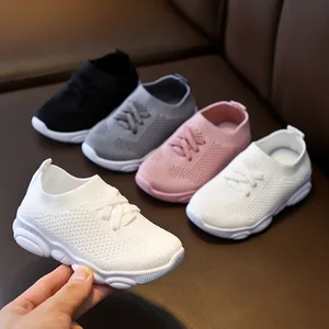 White Kids Shoes Wholesale Mixed Fashion Little Shoes for Children Girl 1 to 5 Years Old New Styles Mesh Cool Sneakers for Boys