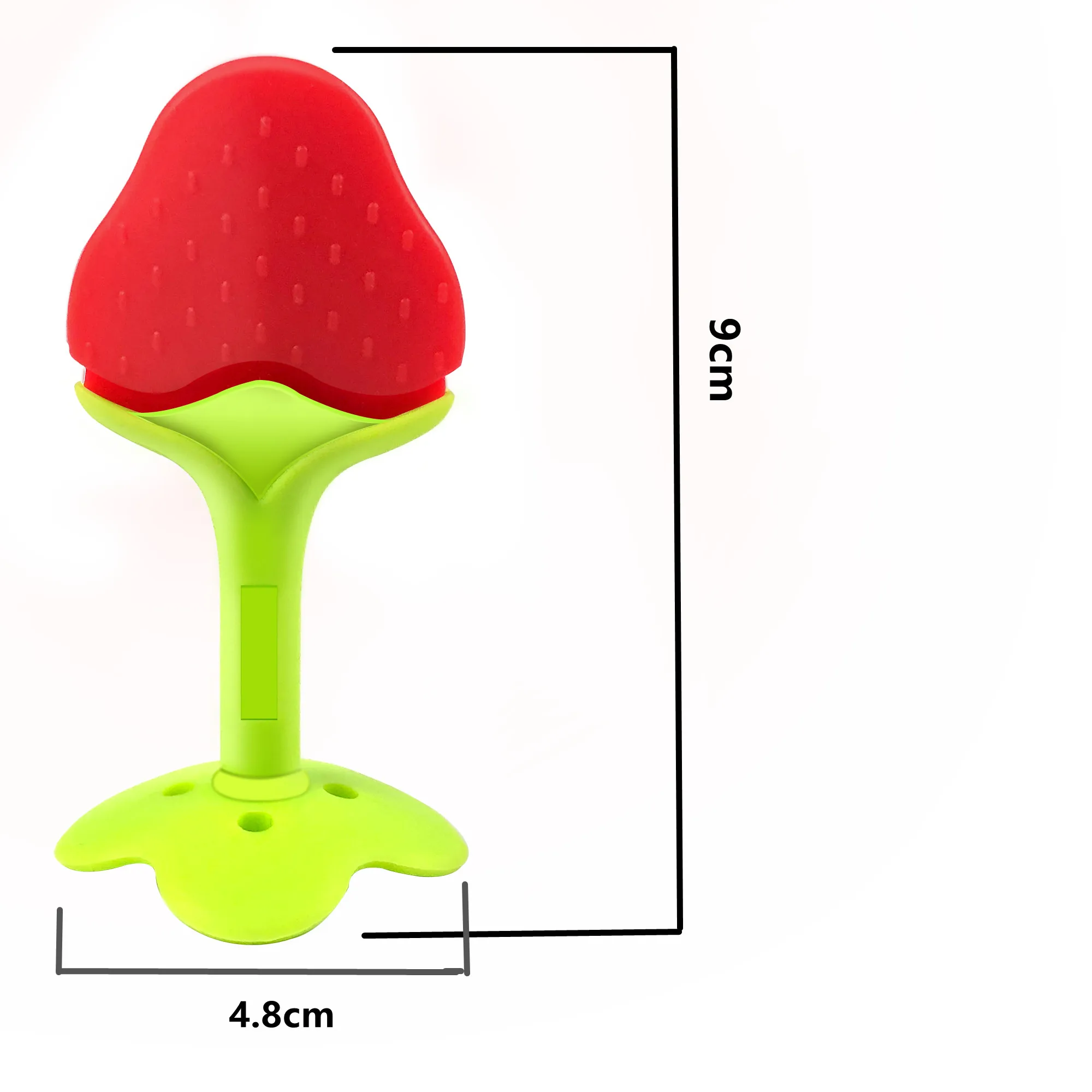 Fruit shape safe baby soft silicone material kids toy mini teether