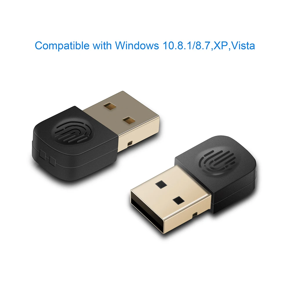 Mini Bluetooth Dongle Wireless Transmitter und Empfänger Unterstützt Windows 10/8.1/8/7 für Laptop Bluetooth-Lautsprecher/Headset/Tastatur/Maus USB Bluetooth 5.0 Adapter für PC Plug & Play 