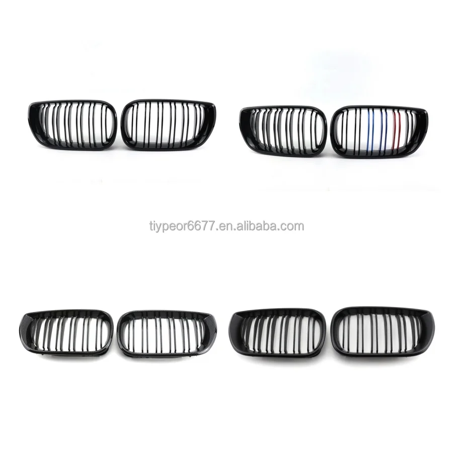 product tiypeor kidney racing grill three m color grille hood front bumper grill for bmw 3 series e46 2002   2004160-2