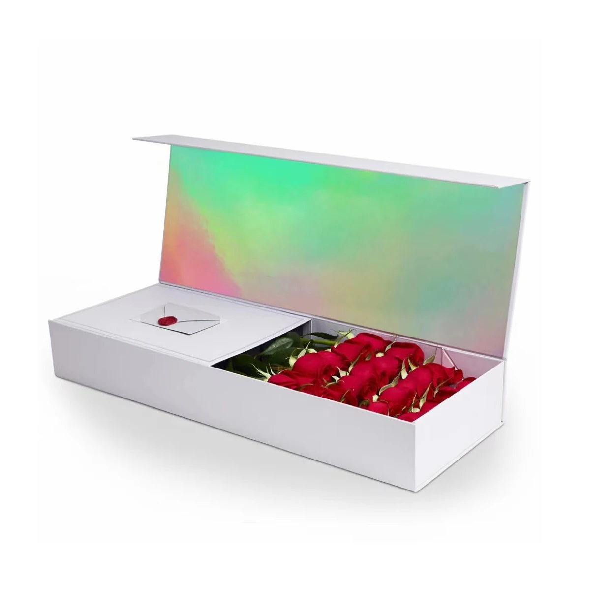 Wholesale Luxury Cardboard I Love You Mom Square Packaging Flower Paper