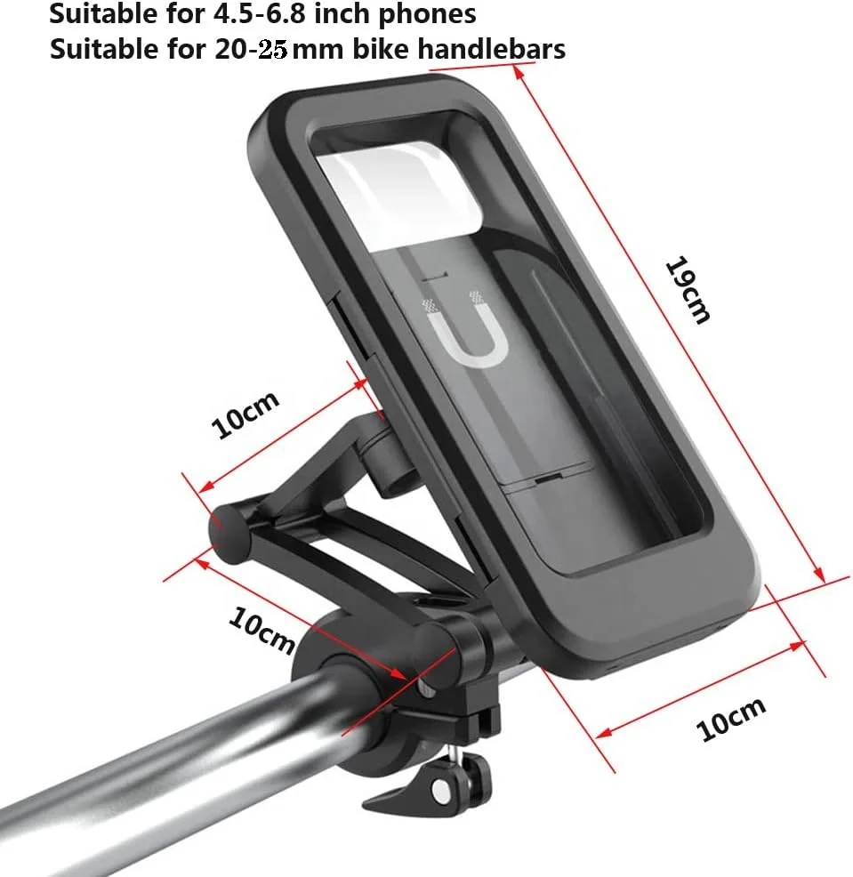Waterproof Mobile Handle Stand Universal Phone Holder Bike