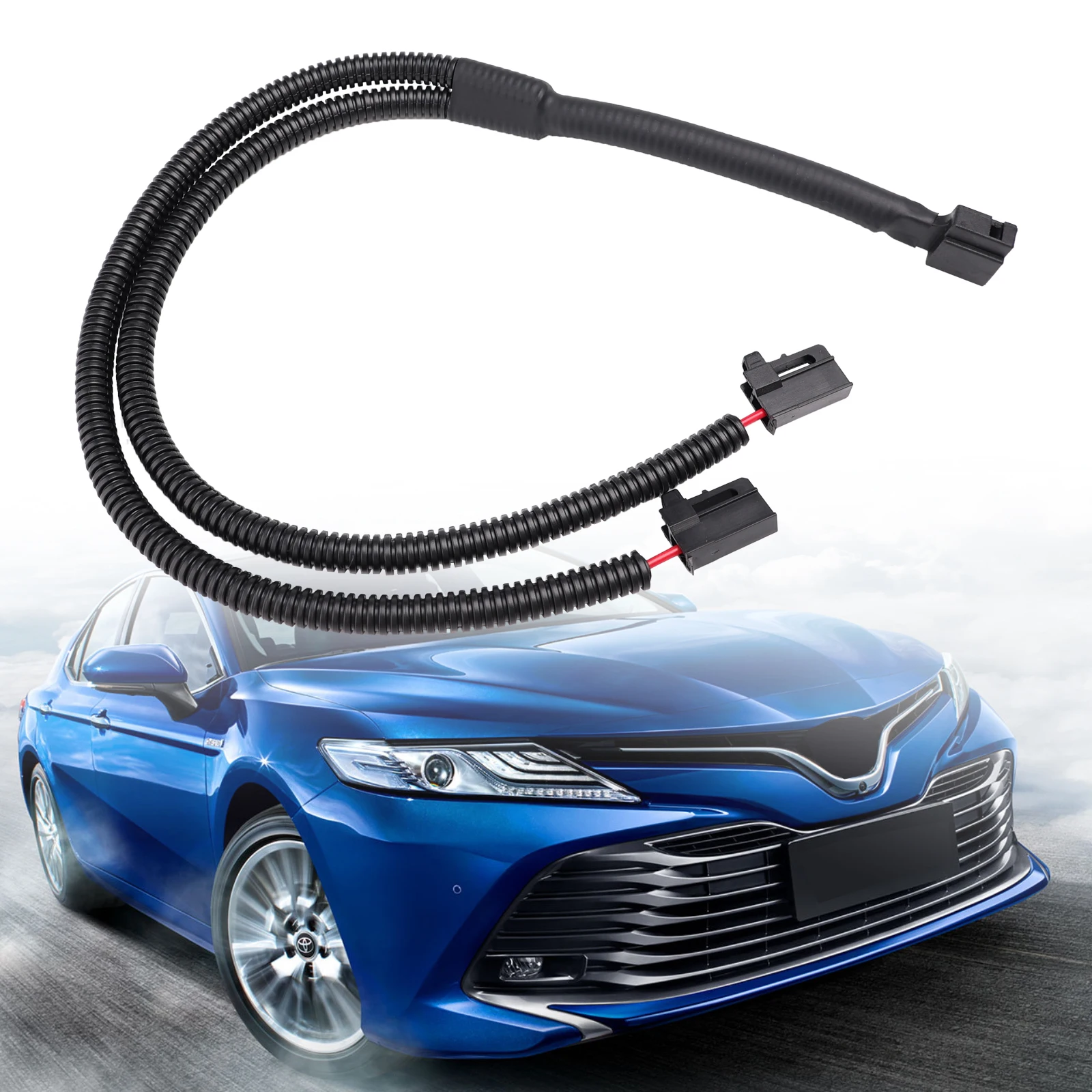 OTOTEC Lot de 2 adaptateurs de fil pour haut-parleur de voiture - Prise spéciale compatible avec le faisceau de câblage Audi - Prise Pigtail - Connecteur de klaxon de voiture - Noir