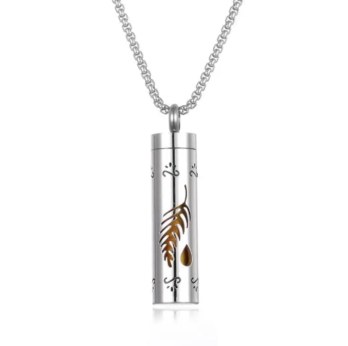 Wholesale Aromatherapy Jewelry Necklace Essential Oil Diffuser Necklace Stainless Steel Open Locket Aroma Scent Perfume Necklace