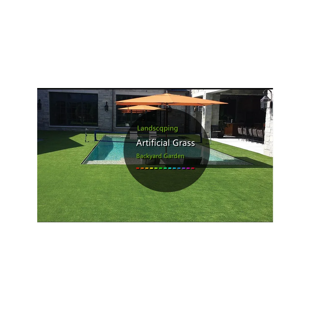 Erba sintetica naturale per esterni in erba artificiale di vendita diretta in fabbrica di alta qualità per pavimenti verdi da giardino