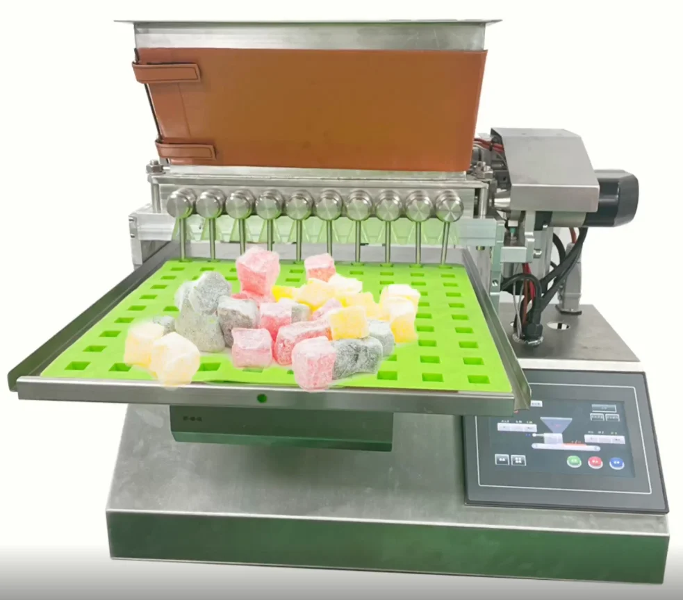 Automatic sweet Mini small chocolate jelly bean soft gummy bear hard candy making maker counting fill depositor snack machines