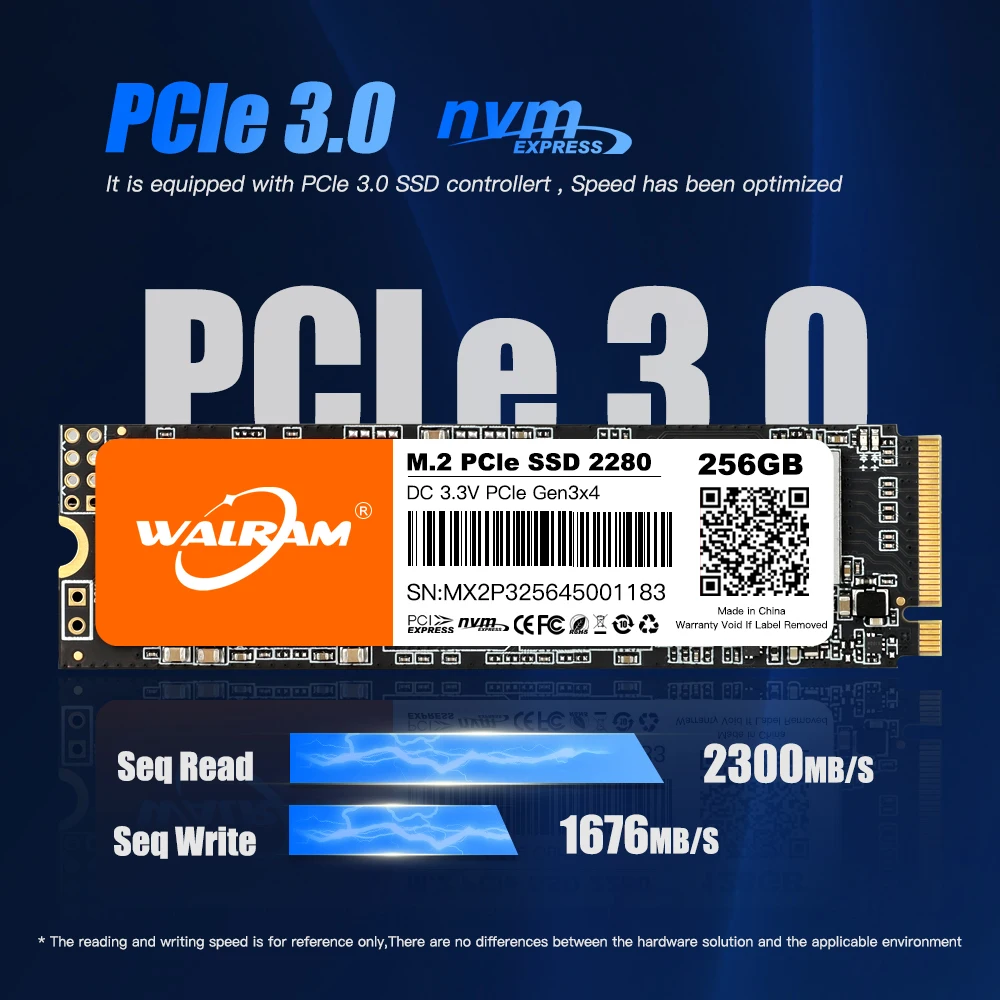 M.2 SSD 256GB 512GB 1TB Pcie Nvme - Fast Internal Storage