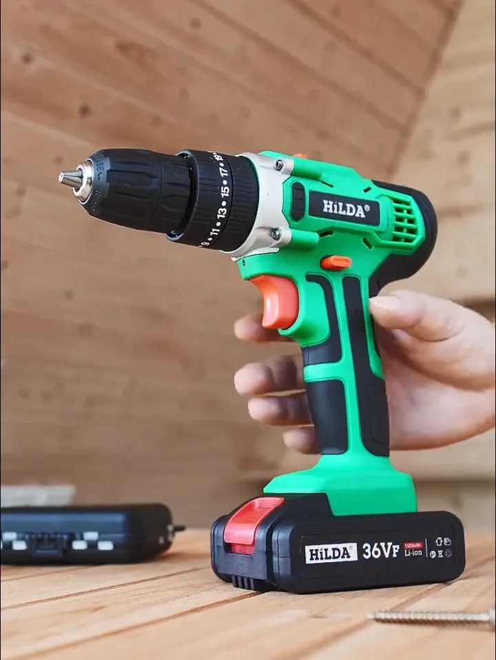 Hilda 36vf Cordless Drill Machine Combo Kit Lithiumion Battery Tool Set Mini Hand Driver