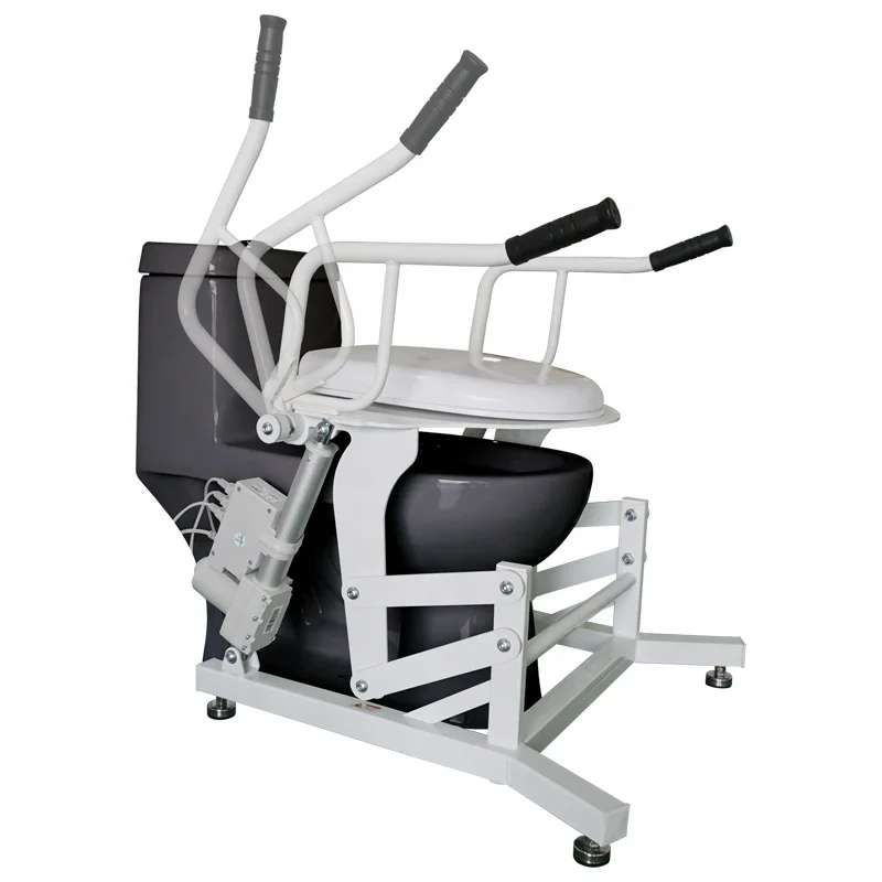 Electric Commode Chair Powered Elevating Automatic Toilet Seat Lift