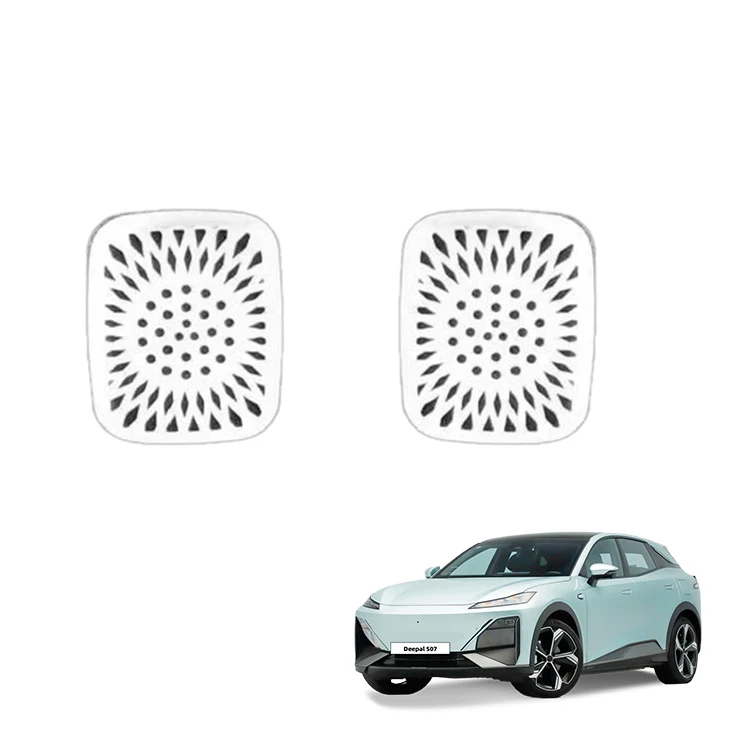 Biltak Högtalarskydd för Changan Deepal S07 Tillbehör Rostfri Stål Högtalarhölje Skyddsdekoration Inredningsdetalj