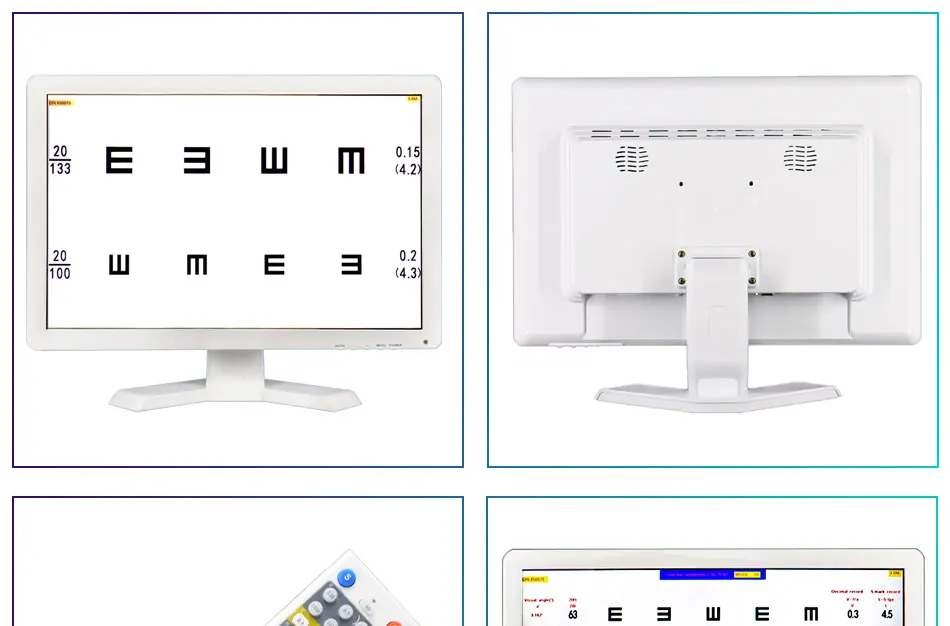 Vc-3 Screen Tv Set Available Vision Chart Panel Led Visual Acuity Testing Chart 19 Inch Eye Vision
