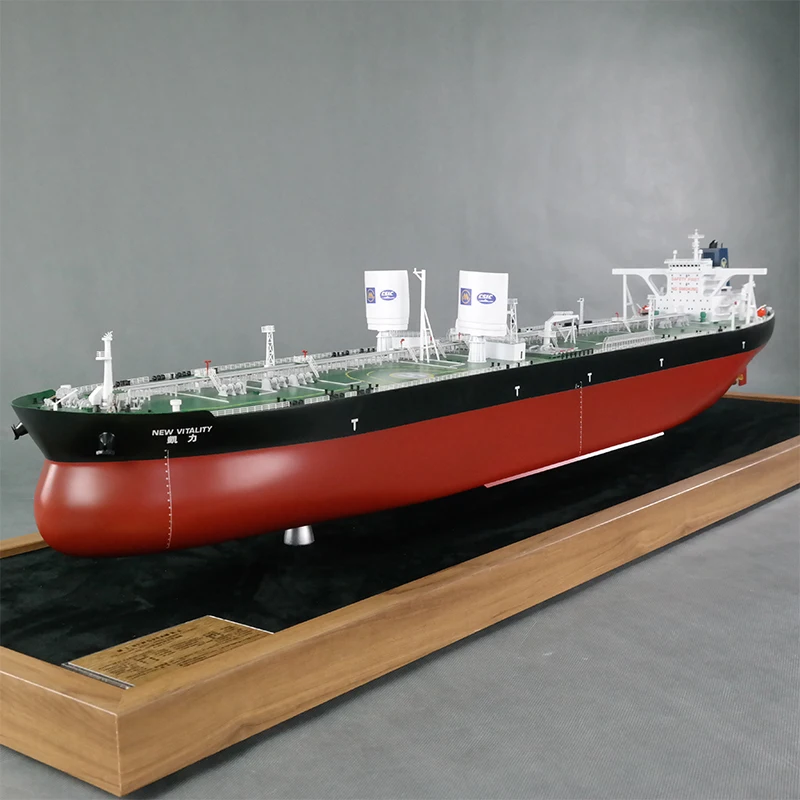 【A】Handmade Plastic Crafts Shipping Line Logistics Present Ocean Artwork Studio Shipping Gift Customized 120cm Oil Ship model