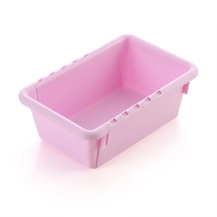 Manufacturer Stackable Small Stackable Plastic Storage Box Without Lid