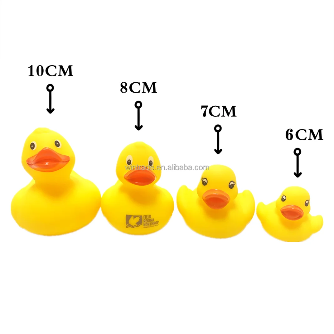 Promotional Weighted Racing Duck 8cm Rubber Ducky Floating At River